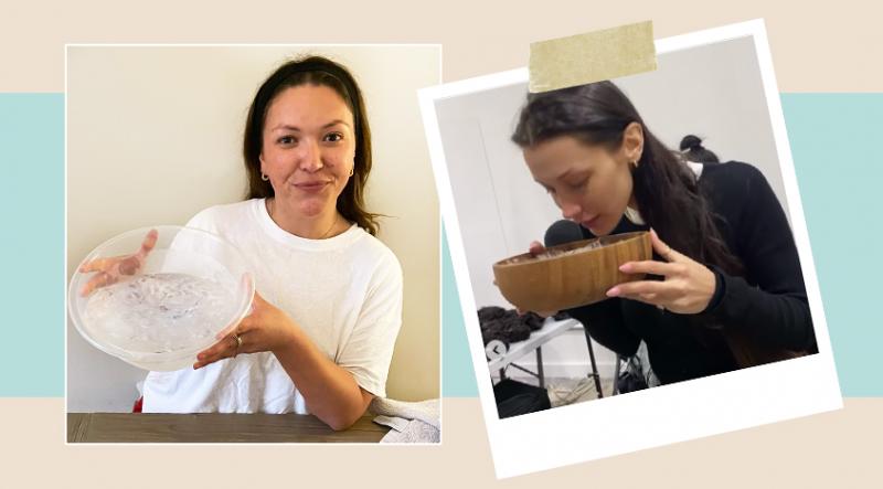 I did an ice facial at home for a week and it instantly calmed my mind ...