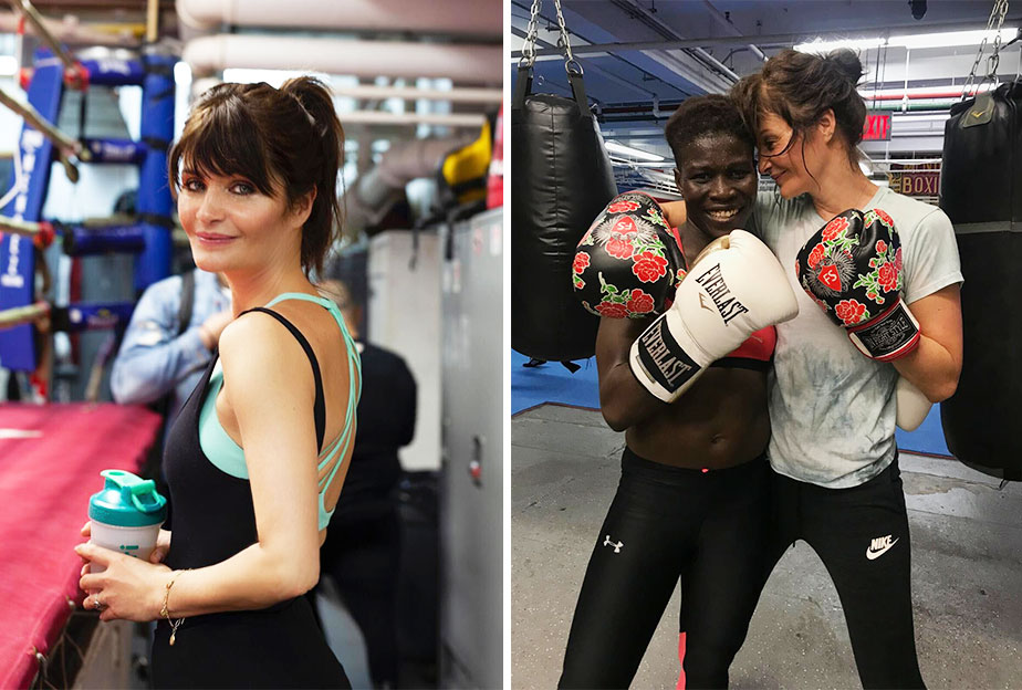Helena at the boxing ring