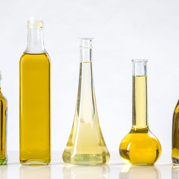 lots of bottles of seed oils in a row