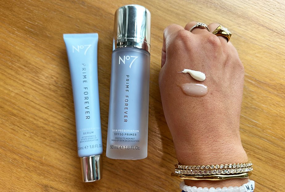 No 7 Prime Forever Serum and SPF50 Primer 
